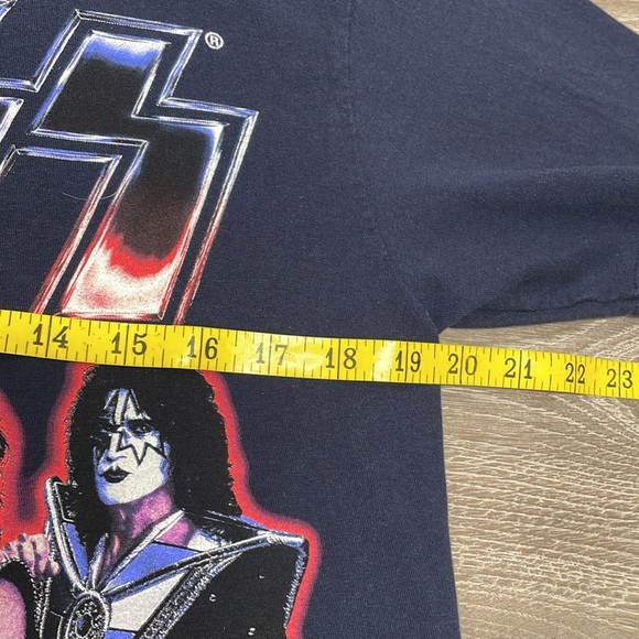 KISS End of the Road World Tour T-Shirt Short Sleeve Navy Blue M - Picture 6 of 13
